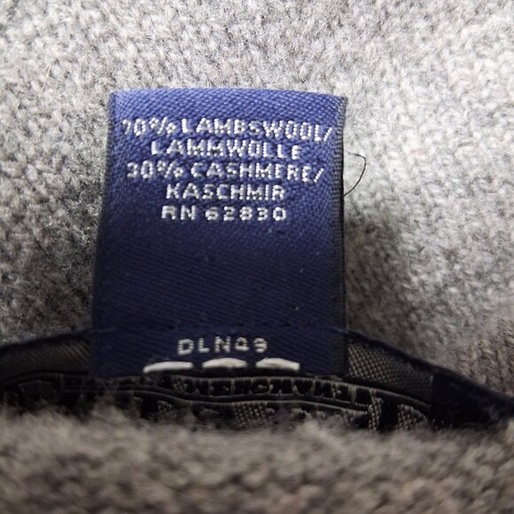 Vintage LANDS' END Lambswool Cashmere Sweater L - Picture 7 of 7